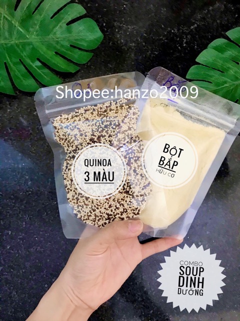 Combo nấu soup quinoa cho bé Quinoa/bột bắp