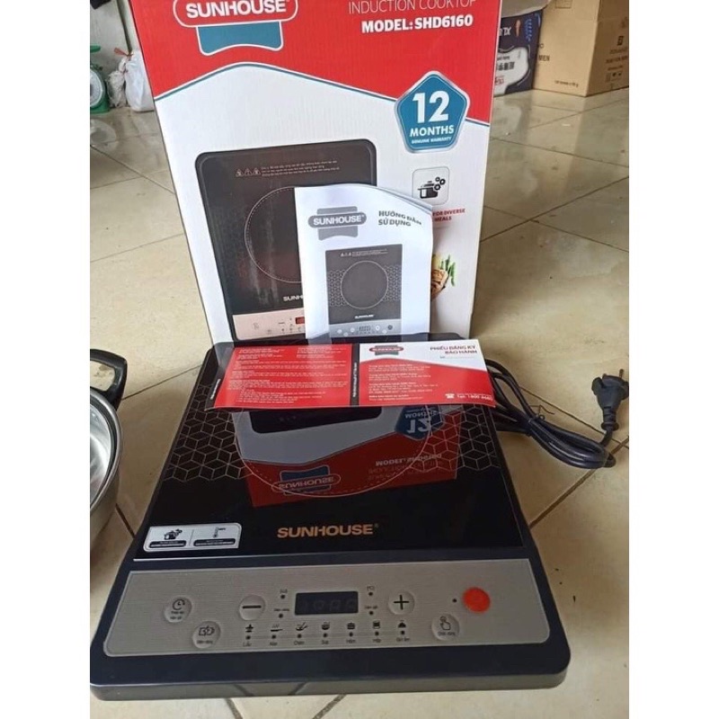 Bếp từ đơn SUNHOUSE SHD6165 cs 2000W-Bảo hành 12 tháng