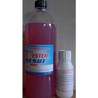 Keo composite (nhựa polyester) - 1 kg + 10 cc xúc tác