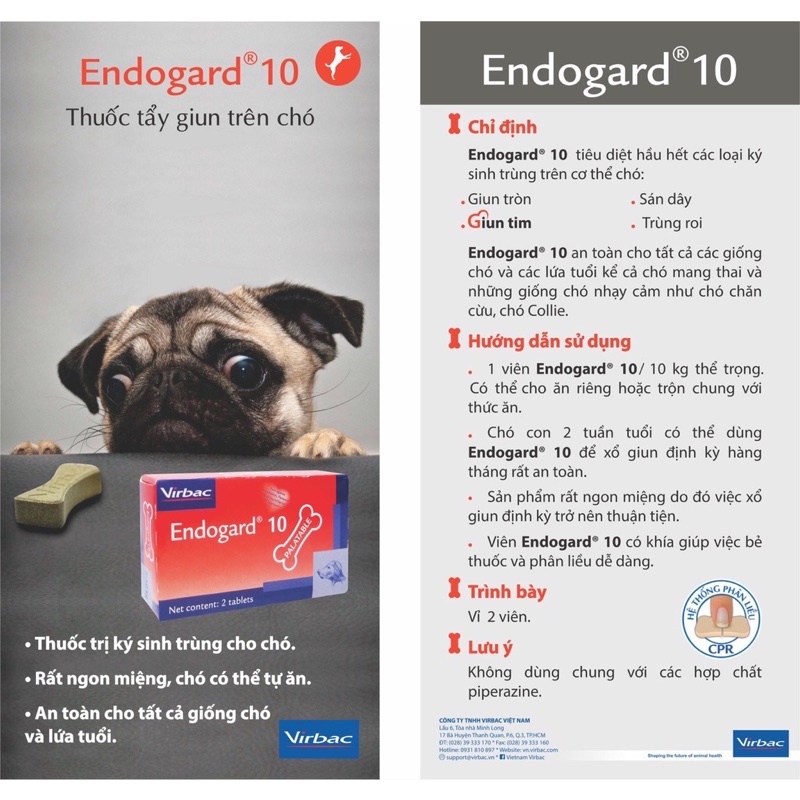 Endogard Virbac cho chó 🐕