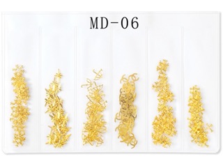 CHAM trang trí móng mạ ánh kim ( dạng túi 6 ngăn mã 001-009 )