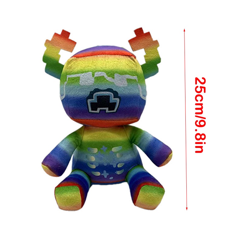 25/29cm Minecraft Warden Plush Stuffed Animal Soft Pixel Doll Game Figure Kid Gift Xmas Birthday Decor
