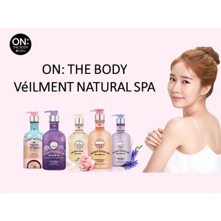 Sữa tắm tẩy da chết trắng da ON: The Body Véilment Natural Spa chính hãng LG Vina/ hoa hồng, nhài, lavender oải hương