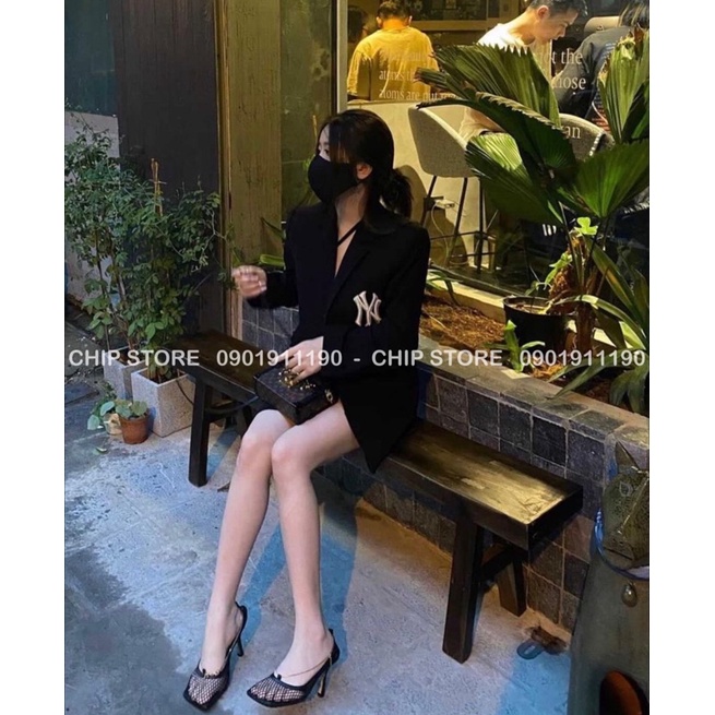GIÀY CAO GÓT MŨI VUÔNG PHỐI LƯỚI