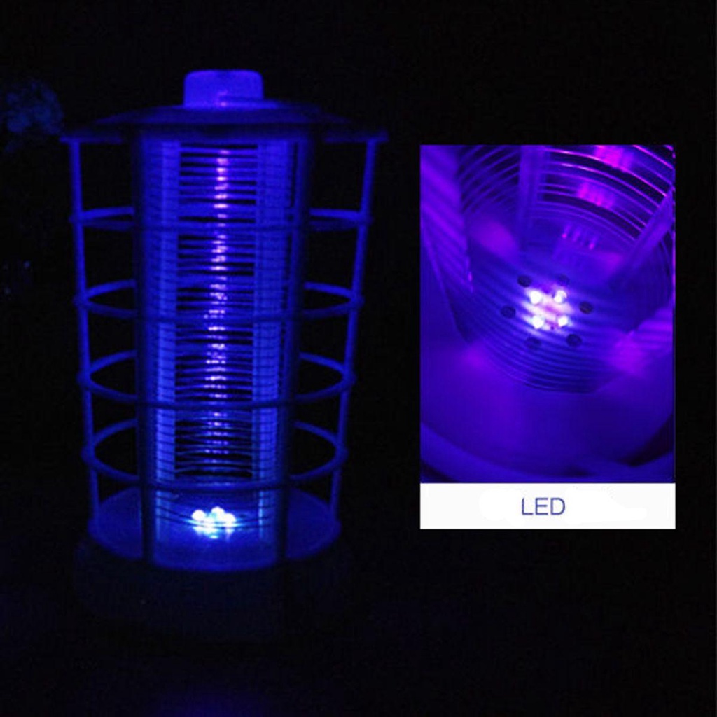 Đèn LED UV Bẫy Diệt Muỗi Nhỏ Gọn Màu Đen Tiện Dụng