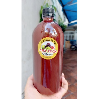 Combo 3 chai Nước Nho Lên Men, chai 1 lít| Thơm ngon, Sạch sẽ, Nguyên chất. Đặc sản Ninh Thuận