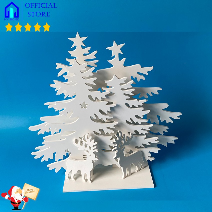 Cây thông Noel mini  💖 FREESHIP💖 đẹp giá rẻ để bàn trang trí Giáng Sinh hoặc trang trí tiểu cảnh