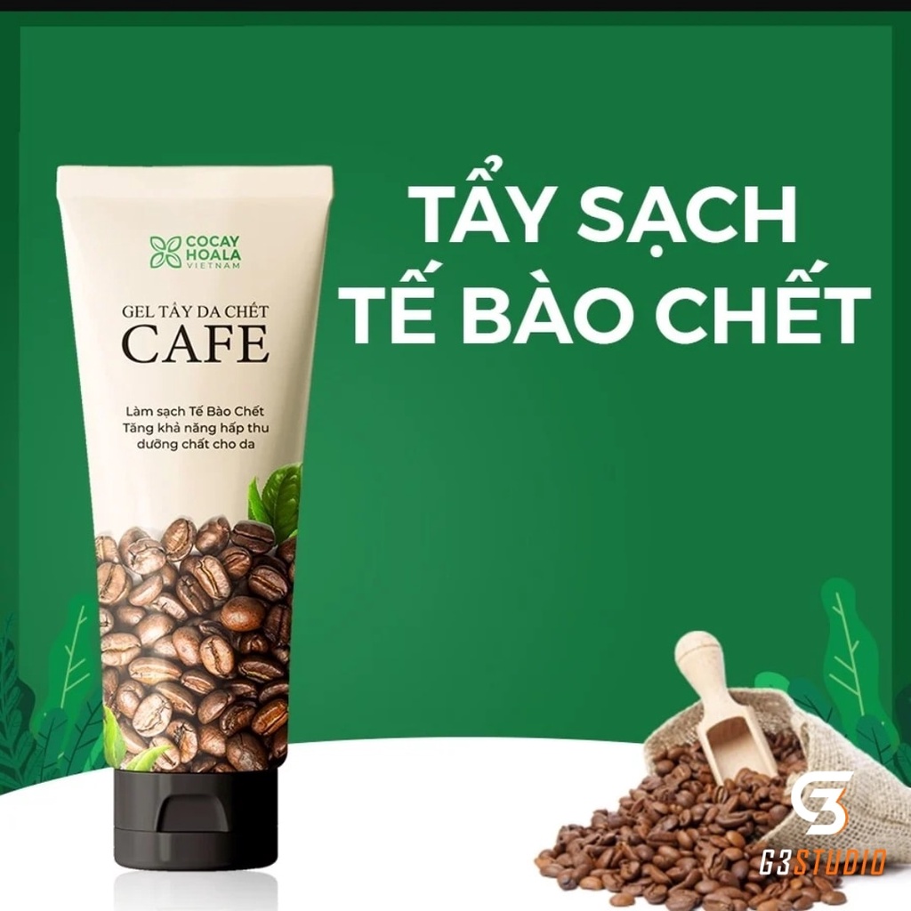 [Chính hãng 100%] Tẩy da chết cafe làm sạch sâu, thải độc da..100gr