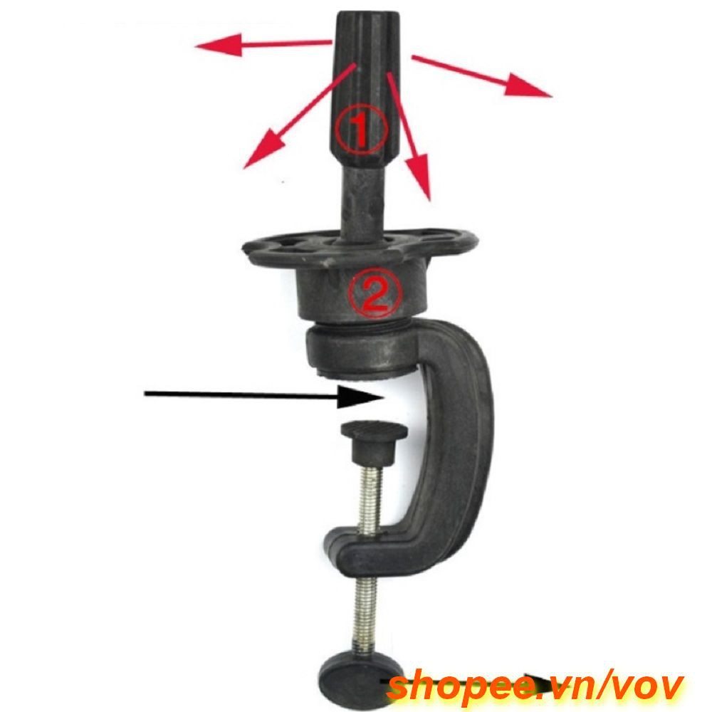 Bộ Kẹp Ê Tô Đầu Ken Manocanh Cho Học Viên Tập Cắt Tóc Chính Hãng.