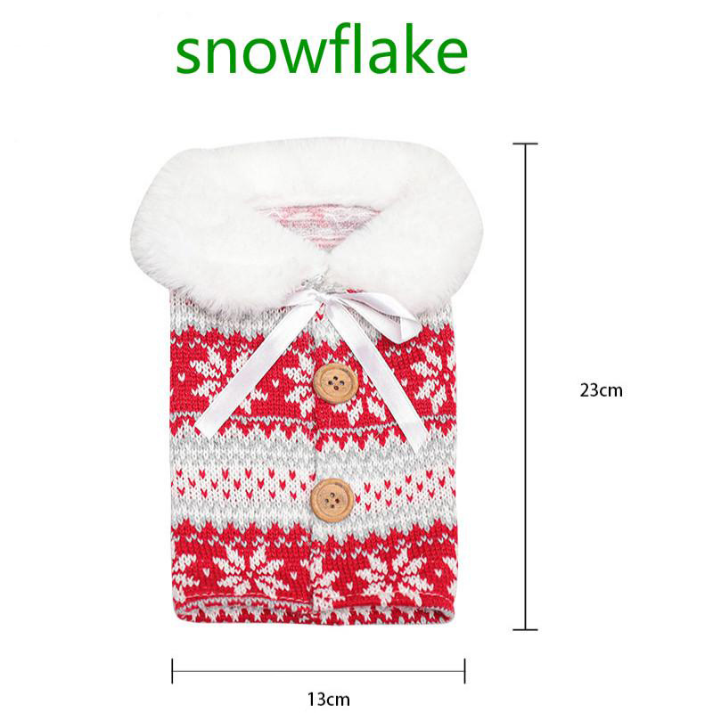 Túi bọc chai rượu in họa tiết giáng sinh đáng yêu