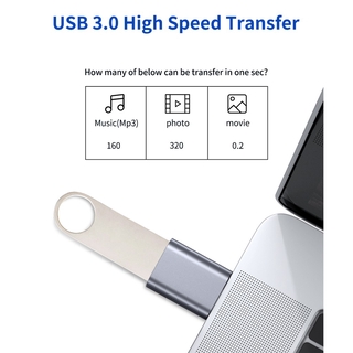 Bộ Chuyển Đổi JSAUX Usb Type C Sang Usb A 3.0 (2 Đầu Chuyển Đổi)
