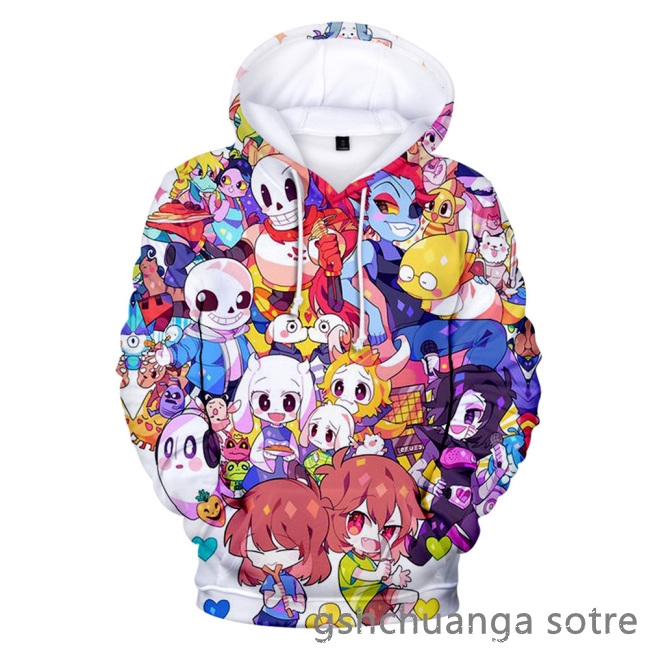 Áo Hoodie In Hình Undertale 3d Độc Đáo Cá Tính Cho Nam Nữ