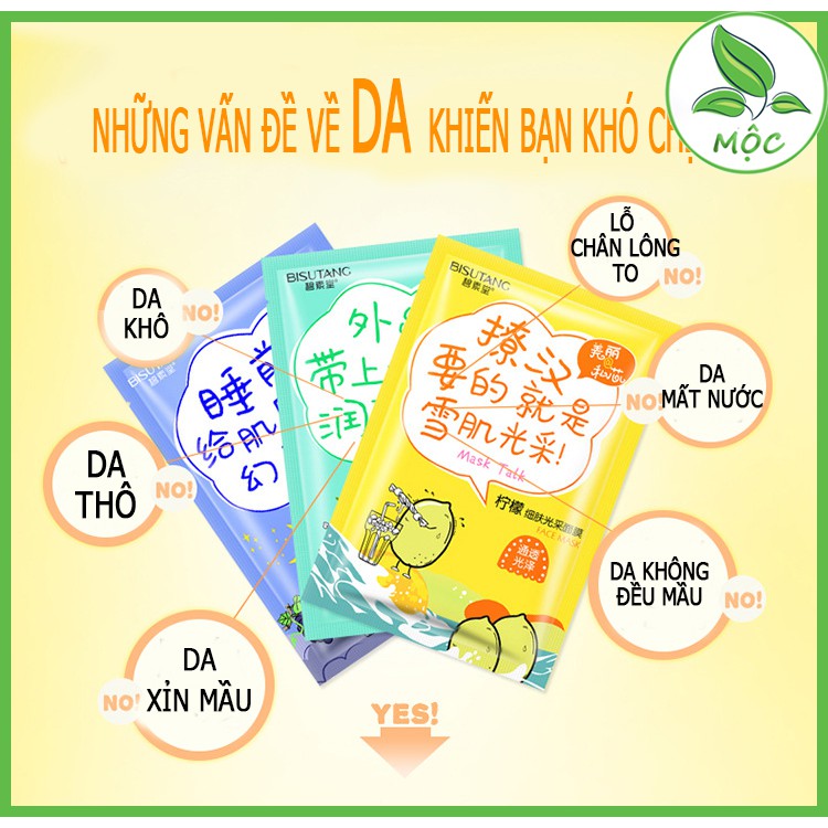 Mặt nạ trắng da BISUTANG 1 Miếng 40g | Thế Giới Skin Care