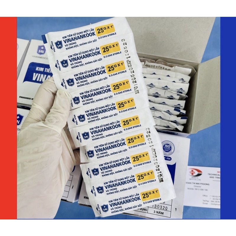 ❤️ Đầu Kim tiêm ép vỉ 18G 20g 23g 25g 26g VINAHANCOOK ĐẦU KIM SẠC LẤY THUỐC 18/20/23/25/26G Vinahankook