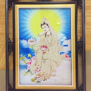 Tranh đính đá quan âm bồ tát