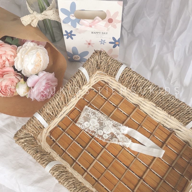 Turban ren kiểu dáng tiểu thư xinh xắn em bé gái Tiệm Su Kids
