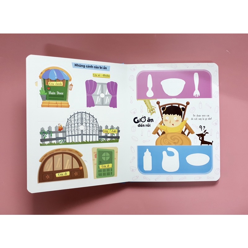 Sách lật mở lift the flap 100 từ về thế giới quanh em