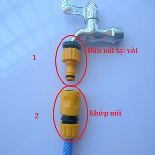 ĐẦU GẮN TẠI VÒI KÈM KHỚP NỐI ỐNG NƯỚC- COMBO BỘ 2 CÁI-TH390-389