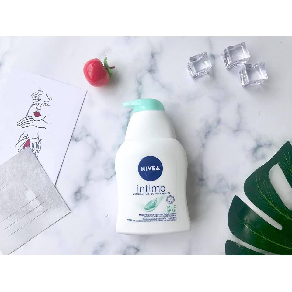 Dung Dịch Vệ Sinh Phụ Nữ Nivea Intimo 250ml an toàn dịu nhẹ [nhập Đức chính hãng]