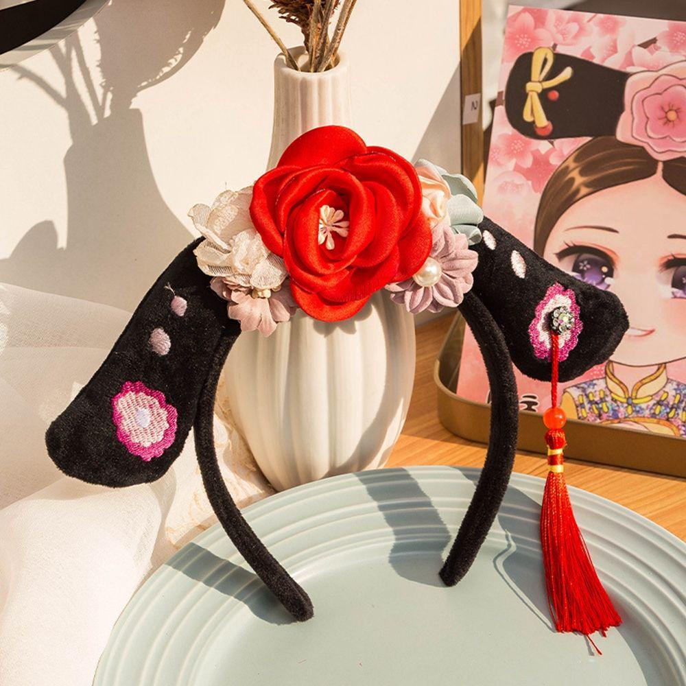 USNOW Trâm Cài Tóc Đính Nơ Tua Rua Phong Cách Trung Hoa Cổ Điển