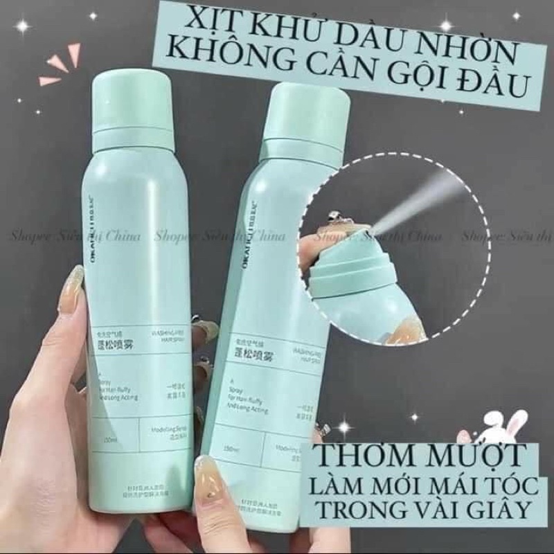 Xịt gội khô Spes 150ml Trung Quốc