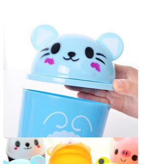 THÙNG RÁC MINI ĐỂ BÀN HÌNH THÚ 12X19CM