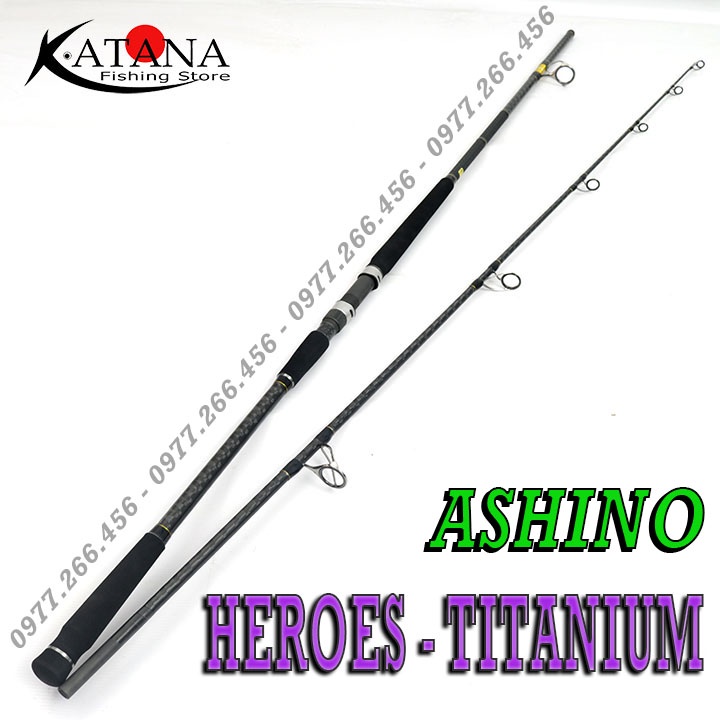 Cần Bạo Lực ASHINO - HEROES TITANIUM - Khoen Fuji Titanium, đỉnh cao