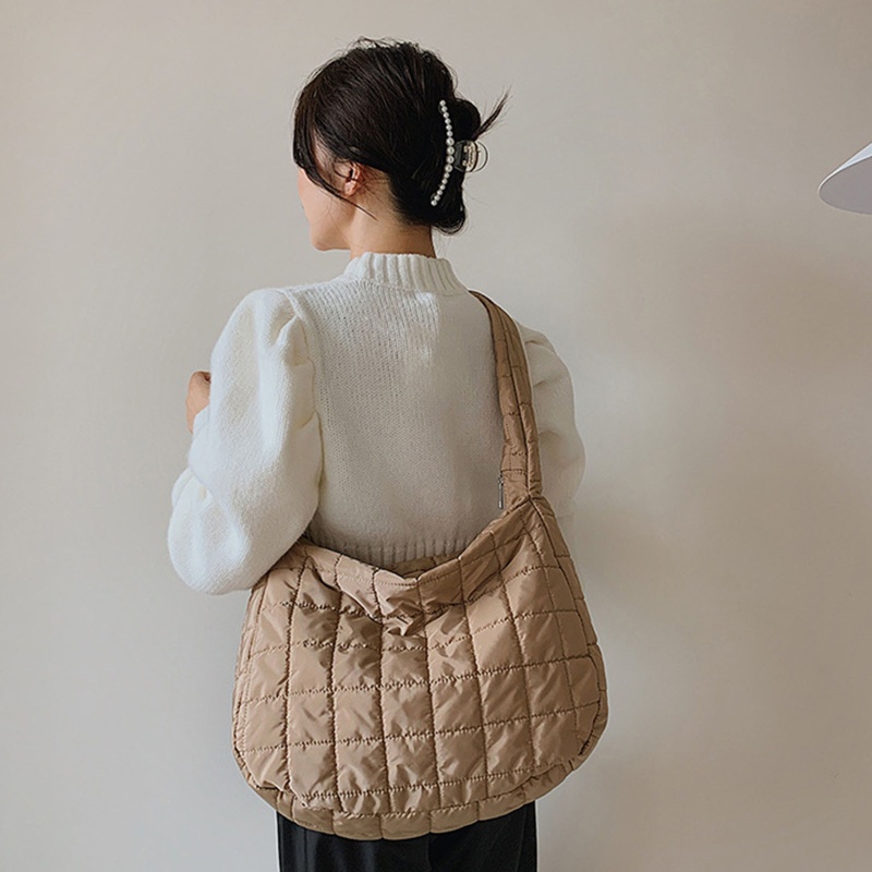 Túi Xách Đeo Vai Bằng Cotton Kích Thước Lớn Cho Nữ