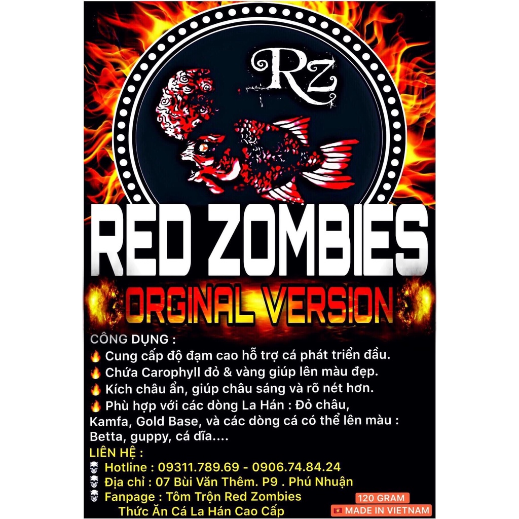 Tôm trộn Red Zombies - Hỗ trợ đầu màu châu