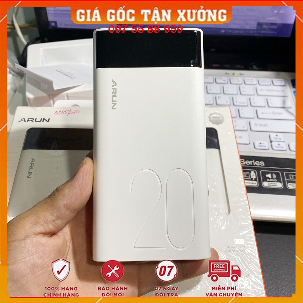 🔥Free ship🔥 CHÍNH HÃNG Sạc dự phòng Arun dung lượng từ 20.000 mAH 13.000mAH. 10.00mAh 🔥Free ship🔥 Bảo hành 06Tháng
