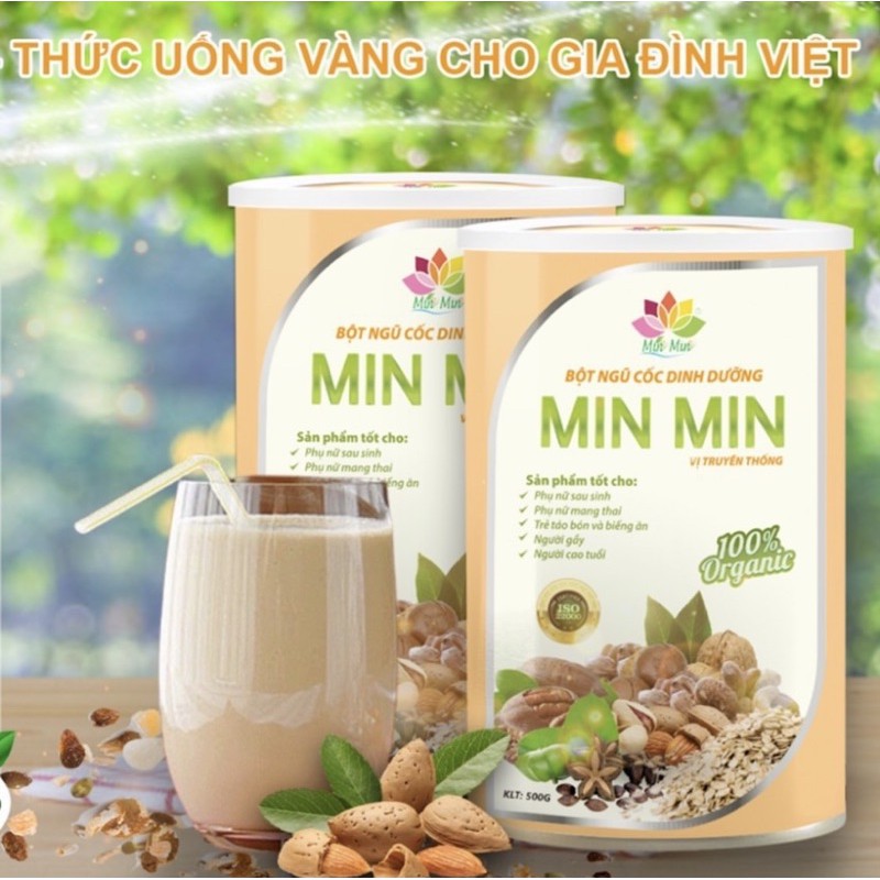 Ngũ Cốc Lợi Sữa Min Min 29 hạt cao cấp 500g - Bột Ngũ Cốc Lợi Sữa MinMin