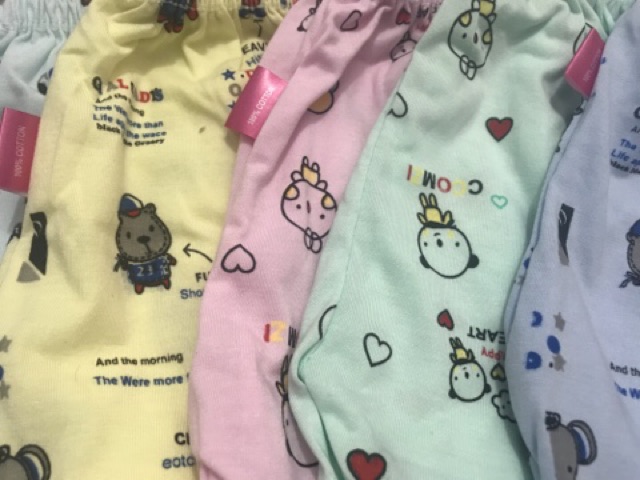 Quần Chục cotton gấu cho bé