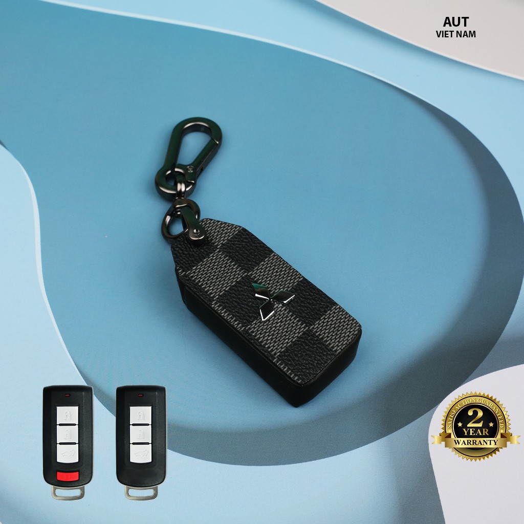Bao da chìa khóa da Canvas L V Mitsubishi (Xpander, Outlander, Triton, Attrage, Pajero Sport)