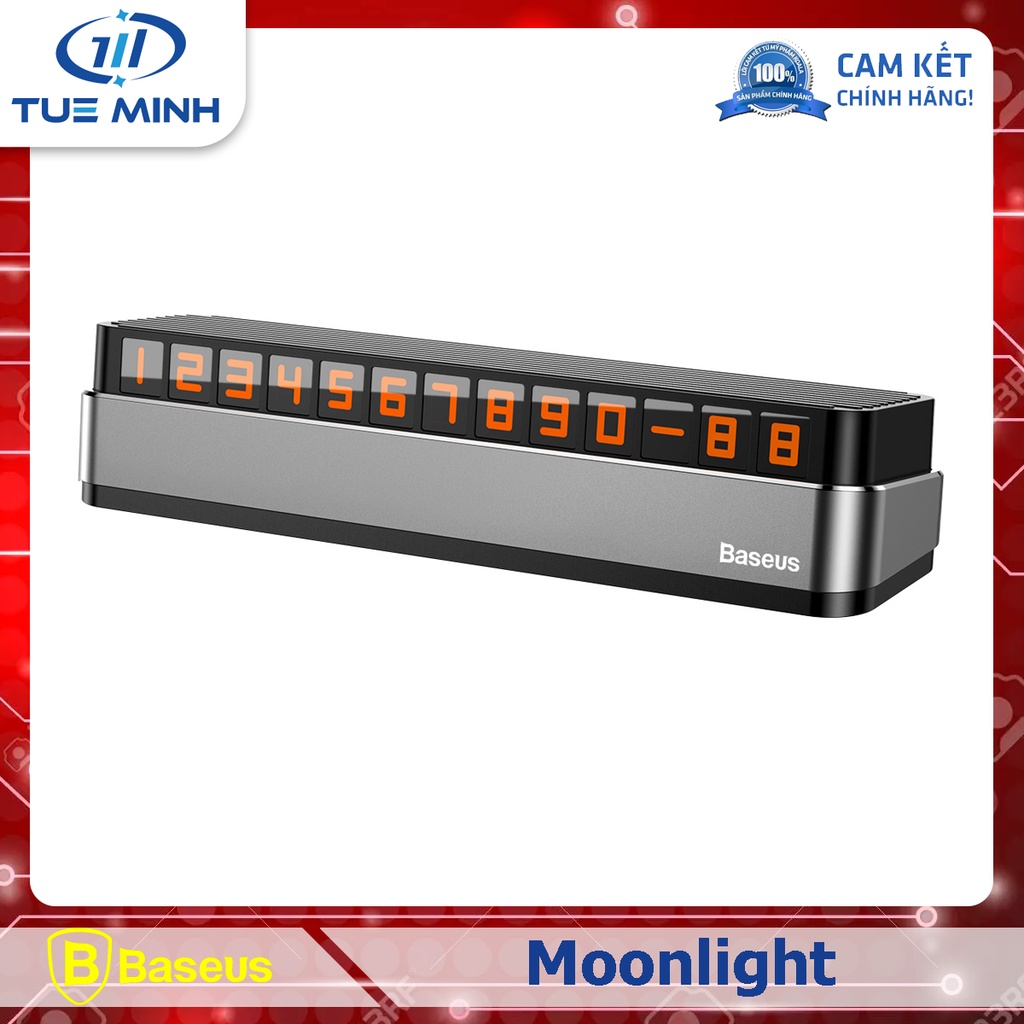 Bảng ghi số điện thoại Baseus Moonlight Box series Temporary Parking Number Plate