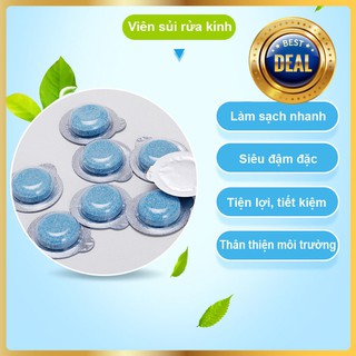 Viên sủi rửa kính ô tô cao cấp, làm sạch nhanh, tan nhanh không lắng cặn