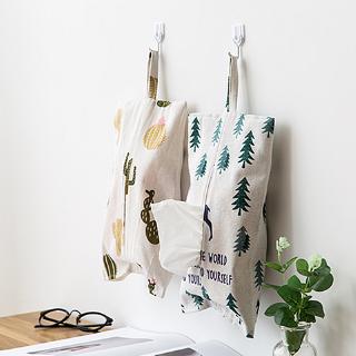 Ljx Hot🎉🎉Túi đựng khăn giấy treo tường bằng vải Cotton lanh thiết kế sáng tạo
