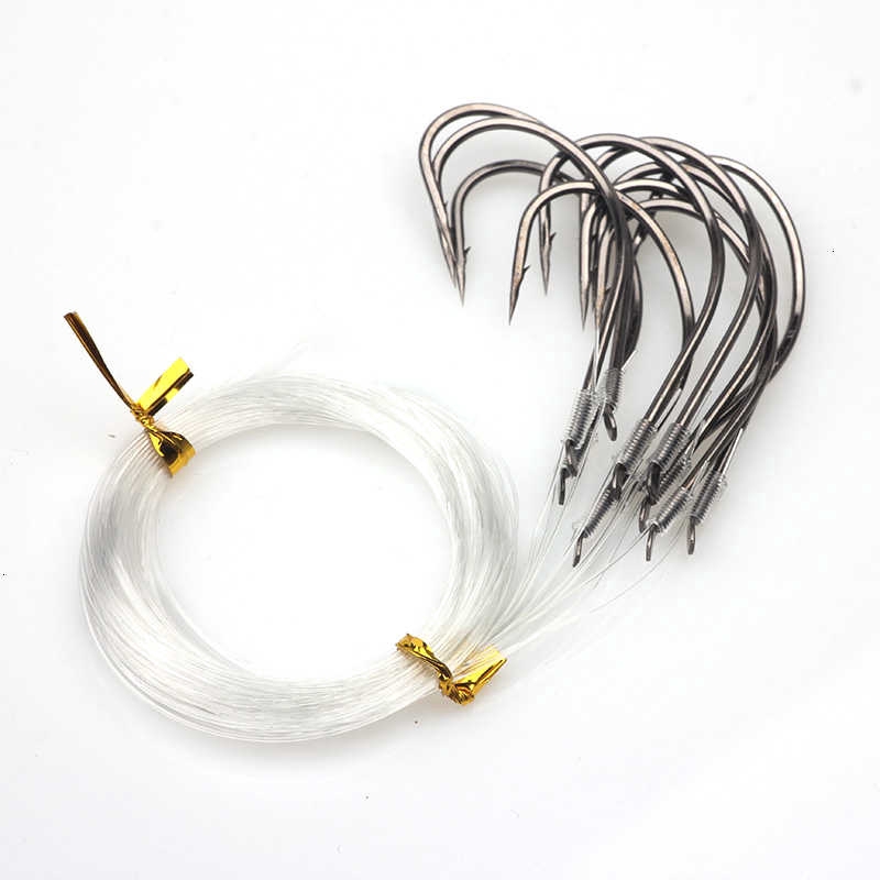 Set 10 lưỡi câu cá bằng thép carbon 24# tiện lợi