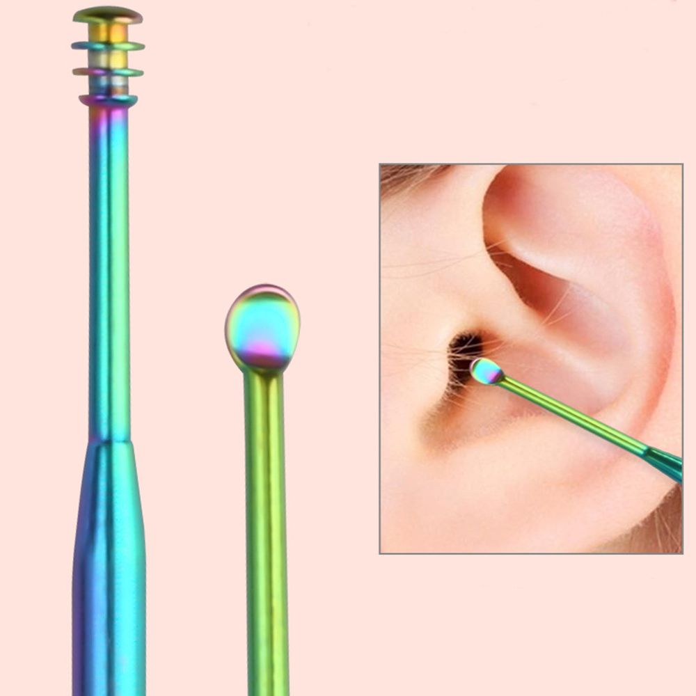 Dụng cụ ráy tai bằng thép không gỉ thiết kế đa năng tiện dụng