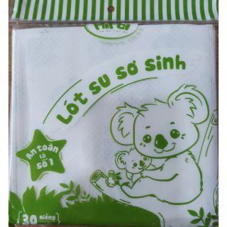 Tấm lót su sơ sinh mipbi gói 30 tờ