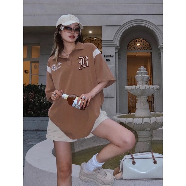 SET BỘ ULZZANG ÁO POLO KÈM QUẦN KAKI PHONG CÁCH ĐƯỜNG PHỐ