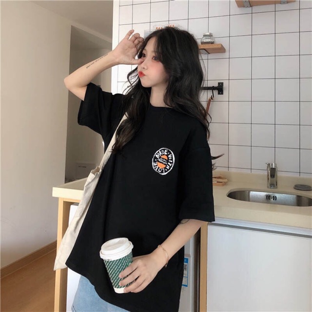 Áo phông form rộng 💥 💥 Áo Thun Tay Lỡ Unisex Form Rộng Freesize Phong Cách Ulzzang Cực Xịn