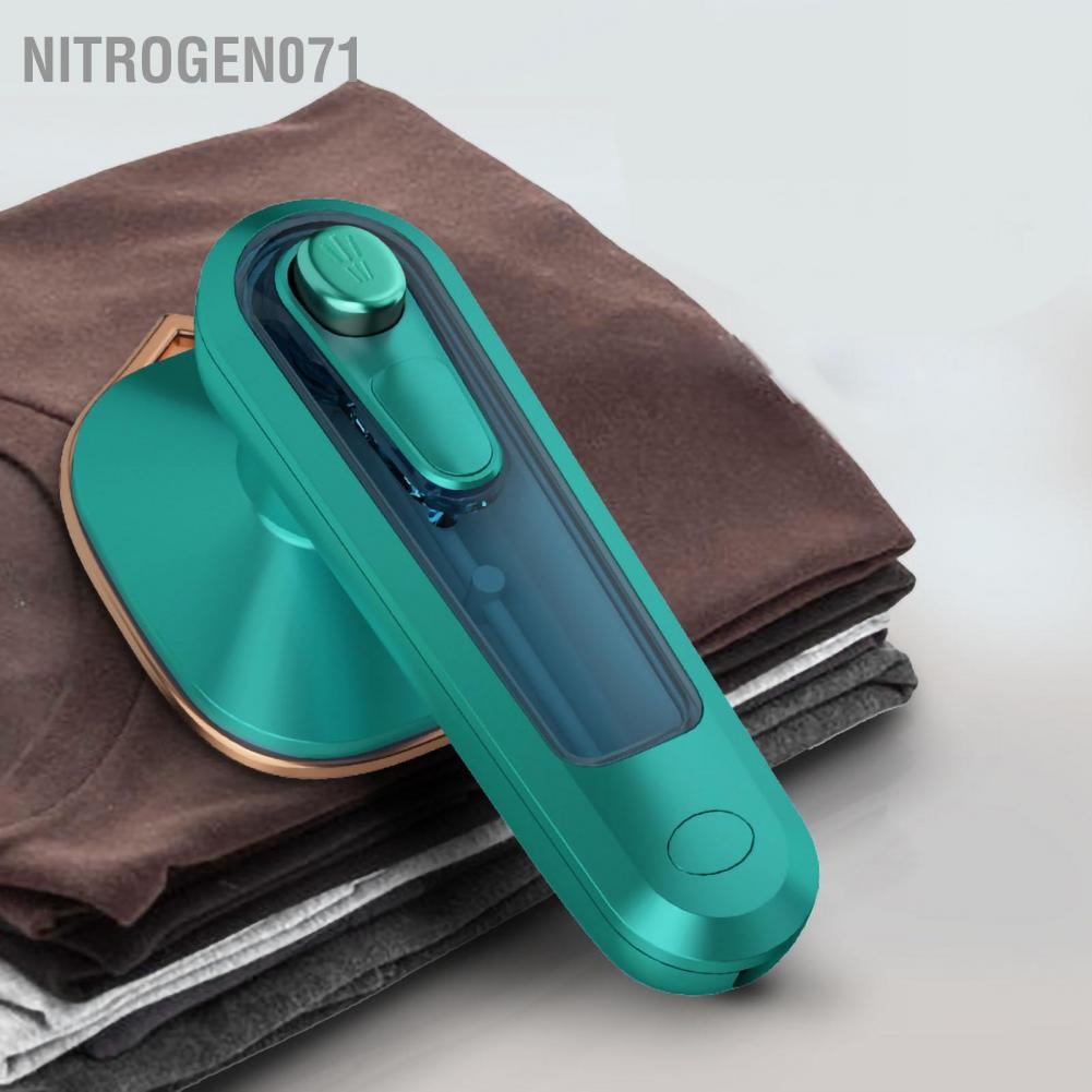 ❤️ Nitrogen071Bàn ủi hơi nước cầm tay mini, bàn là hơi nước mini du lịch nhỏ gọn tiện dụng 220V 30W ABS Gia dụng Điện xanh quần áo