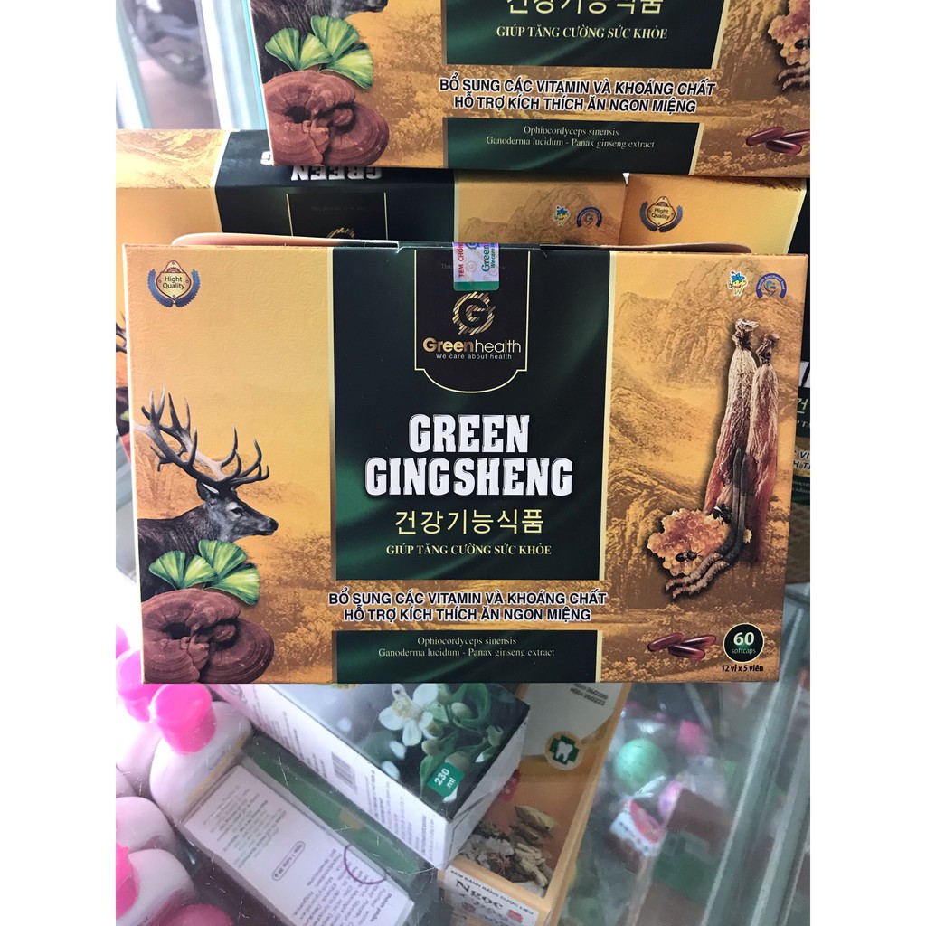 Đông trùng hạ thảo Green Gingsheng - bổ sung các vitamin và khoáng chất, hỗ trợ kích thích ăn ngon miệng.
