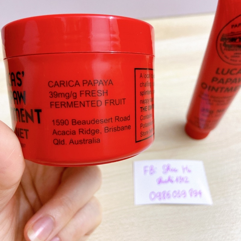 Kem đa năng đu đủ lucas papaw ointment tuýp 25g, hộp 75g - úc, làm dịu vết hăm, nẻ, bôi nốt côn trùng đốt, bôi hăm