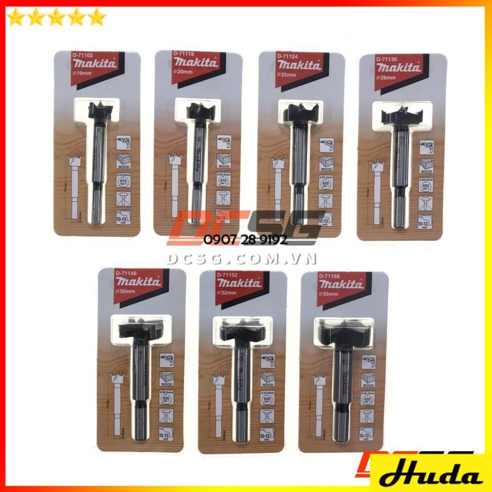 Mũi khoét gỗ chuôi tròn 15-35x77mm Makita | DCSG