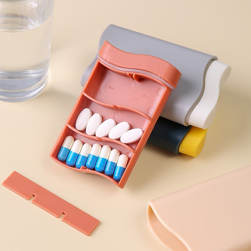 Hộp Đựng Thuốc Mini Bằng Nhựa Có Thể Tháo Rời Tiện Dụng Mang Theo Du Lịch