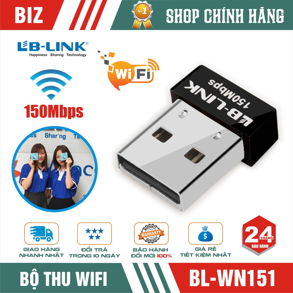 USB WIFI LB-Link BL-WN(155A/351/151) - Bảo hành Chính hãng 24 tháng!!!