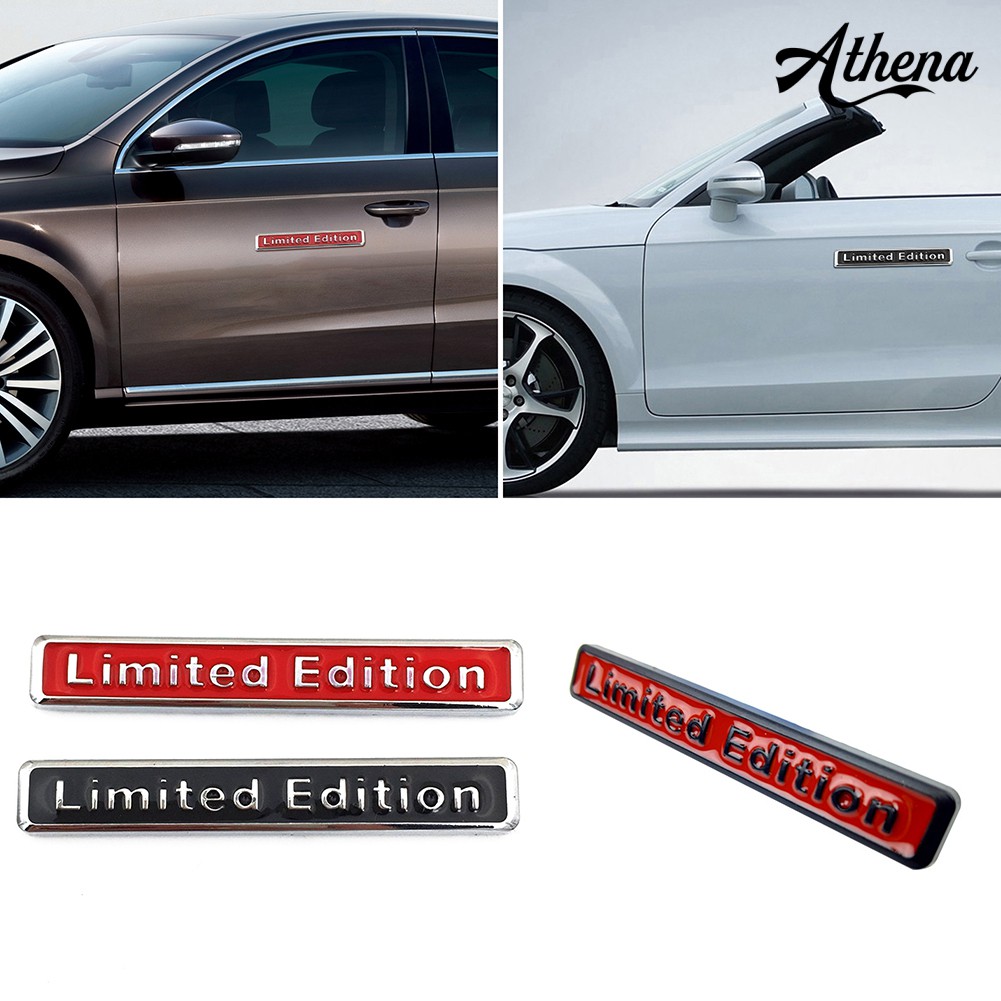 Miếng dán kim loại in hình chữ Limited Edition chuyên dụng cho trang trí xe hơi