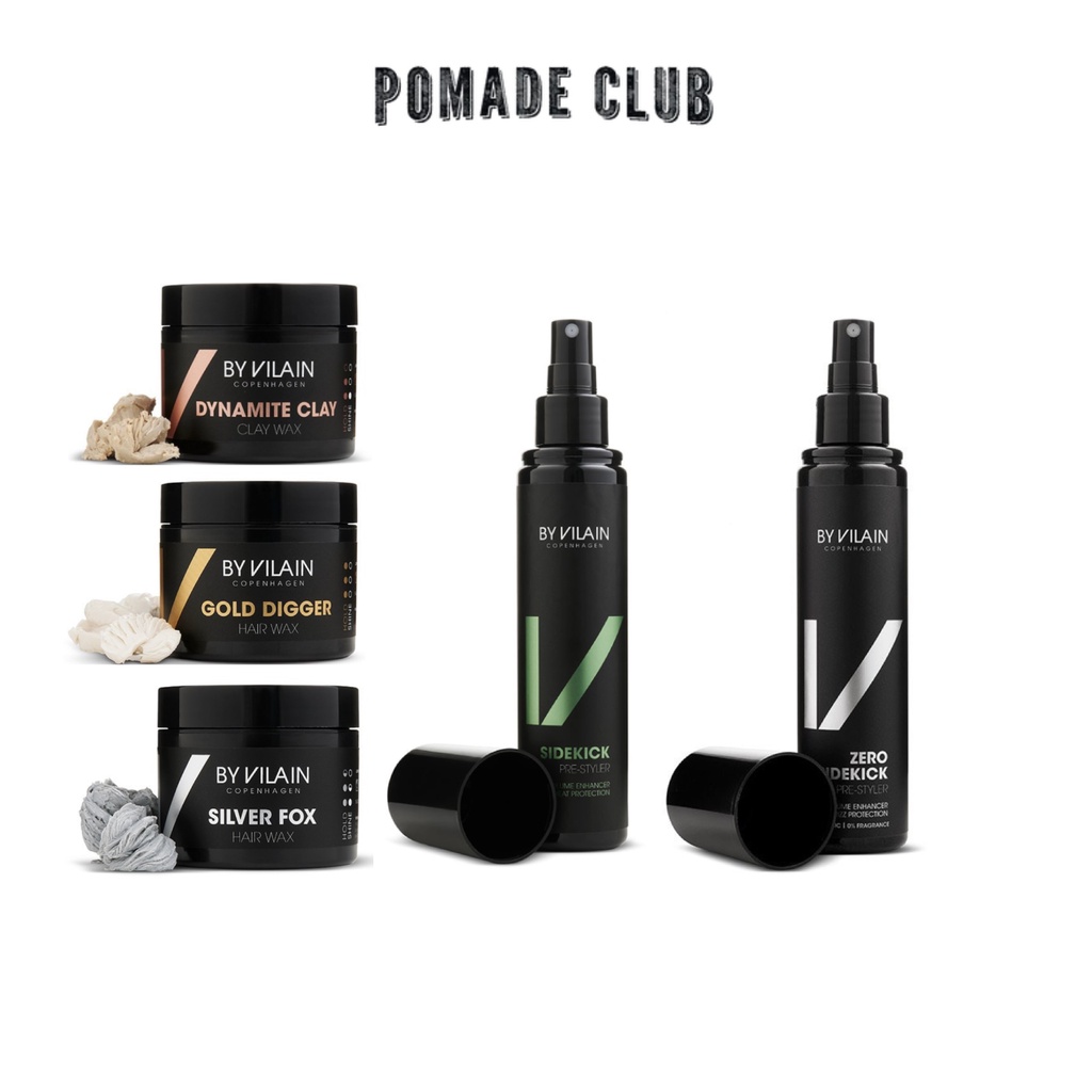 Sáp vuốt tóc By Vilain Gold Digger / Silver Fox / Dynamite Clay / Sidekick / Sidekick Zero