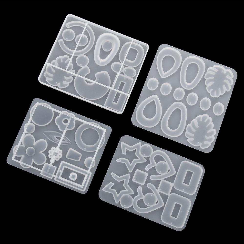 Khuôn Silicon Trong Suốt Làm Mặt Vòng cổ / Bông Tai Bằng Nhựa Resin